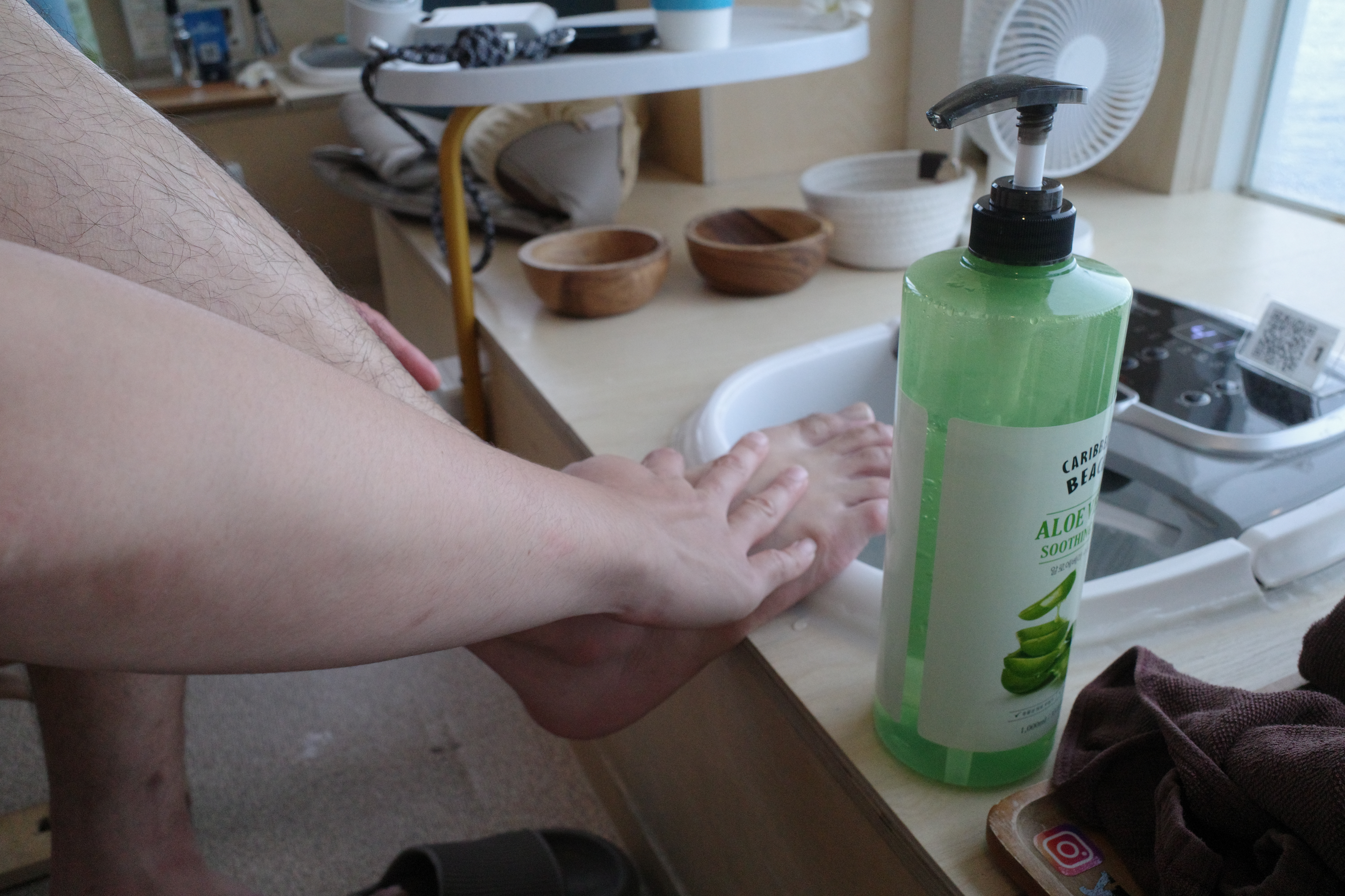 【釜山景點】Footbath Cafe View족욕카페 뷰|白淺灘文化村必去足浴咖啡廳海景第一排、足浴+按摩+飲料 - 第12張圖